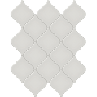 Picture of Anatolia Tile & Stone - Soho Beveled Arabesque Mosaic Halo Grey