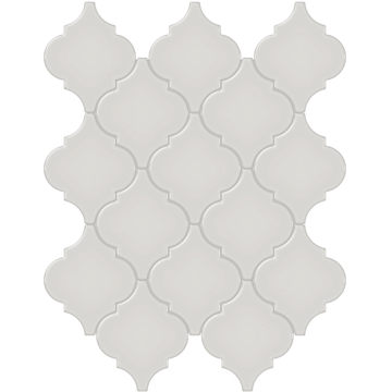 Picture of Anatolia Tile & Stone - Soho Beveled Arabesque Mosaic Halo Grey
