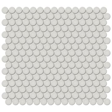Picture of Anatolia Tile & Stone - Soho Penny Round Mosaic Halo Grey Glossy