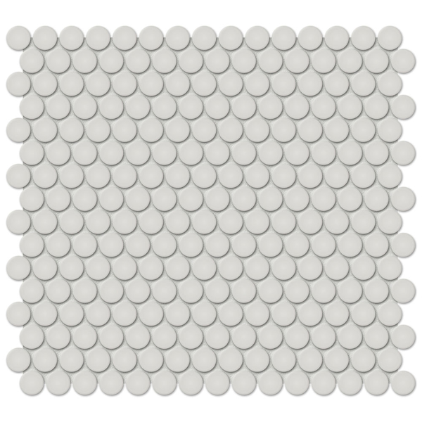 Picture of Anatolia Tile & Stone - Soho Penny Round Mosaic Halo Grey Glossy