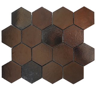 Picture of SOHO Studio Corp - Art Lava Hexagon Metallic Bronze