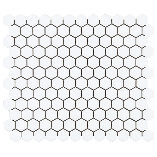 Picture of SOHO Studio Corp-Simple Mosaic Solid Hexagon White / Matte