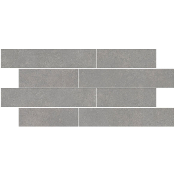 Picture of Emser Tile-Fixt Brick Mosaic Metal Silver Gray