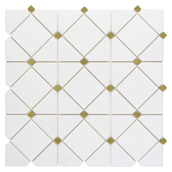 Picture of Anthology Tile-Dazzle Limelight Mosaic Limelight Gold