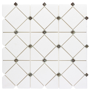 Picture of Anthology Tile-Dazzle Limelight Mosaic Limelight Silver