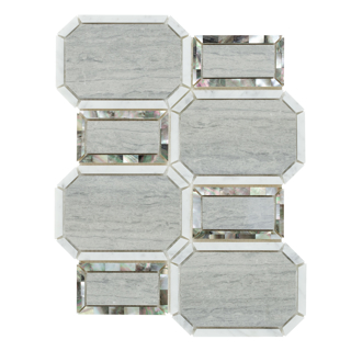 Picture of Anthology Tile-D-Lux Pearl Avignon Mosaic Avignon Smokey Pearl