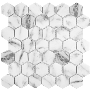 Picture of Anthology Tile-Fabrique and Nature Hex Mosaic Carrara Hex