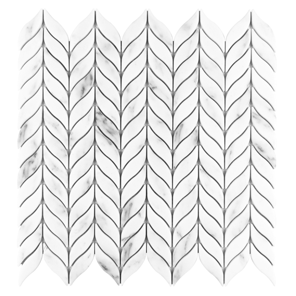Picture of Anthology Tile-Fabrique and Nature Willow Mosaic Carrara Willow