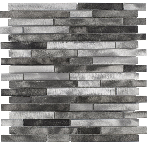 Picture of Anthology Tile-Modern Day Metals Mosaic Silverscape