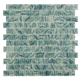 Picture of Anthology Tile-Oceanique 1 x 1 Mosaic High Tide Turquoise