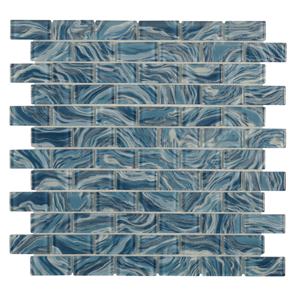 Picture of Anthology Tile-Oceanique 1 x 2 Mosaic High Tide Teal