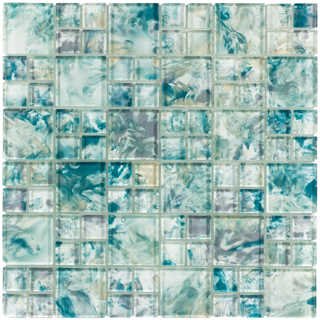 Picture of Anthology Tile-Splash Mixed Mosaic Island Turquoise