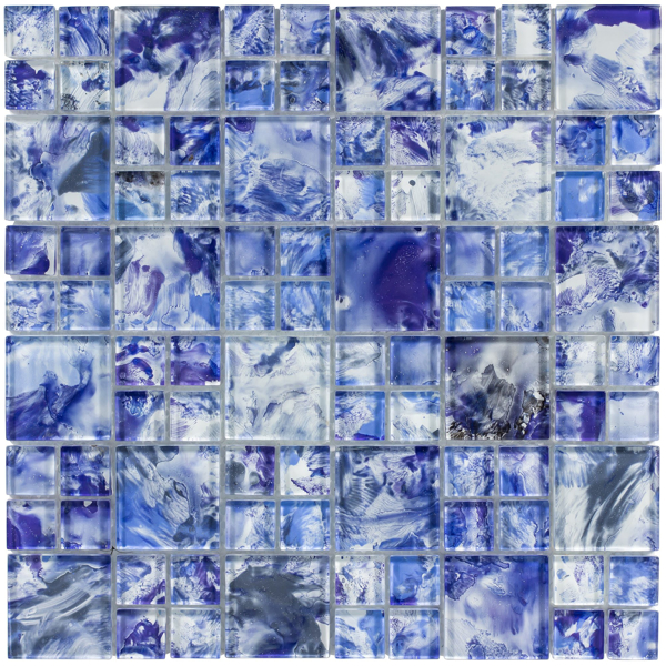 Picture of Anthology Tile-Splash Mixed Mosaic Island Blue