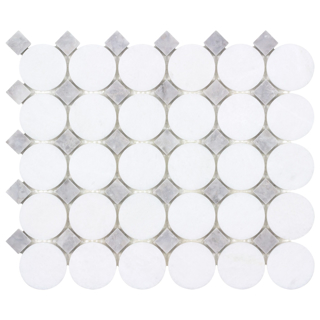 Picture of Anthology Tile-The Finish Line Buttons Mosaic Manor Gray Buttons