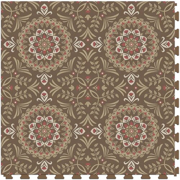 Picture of Perfection Floor Tile-Margo Medallion Rosso