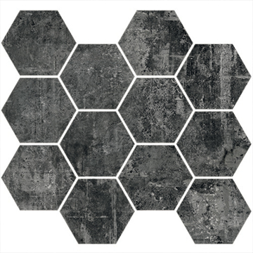 Picture of American Wonder Porcelain - Asher 4 Inch Hexagon Coal