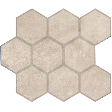 Picture of American Wonder Porcelain-4 Points Mosaic Hexagon Beige