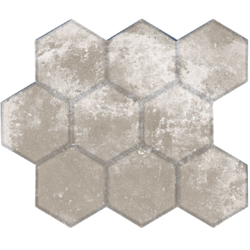 Picture of American Wonder Porcelain-4 Points Mosaic Hexagon Gray