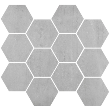 Picture of Eleganza Tiles-Alive Moderne Hexagon Mosaic Grey