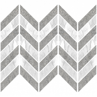 Picture of Eleganza Tiles - Marmo Vicentina Chevron Mosaic Mix