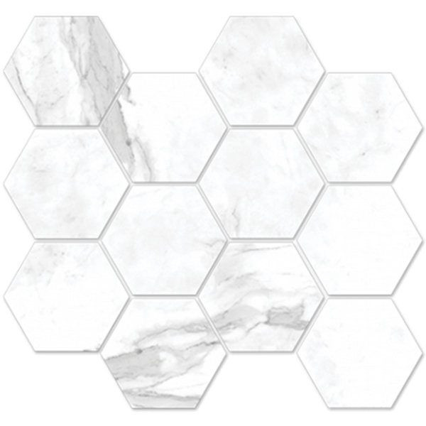 Picture of Eleganza Tiles - Marmo Vicentina Hexagon Mosaic Apuano