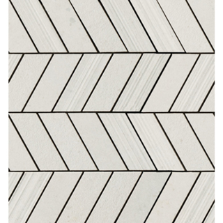 Picture of Eleganza Tiles - Silver Grain Chevron Mosaic White