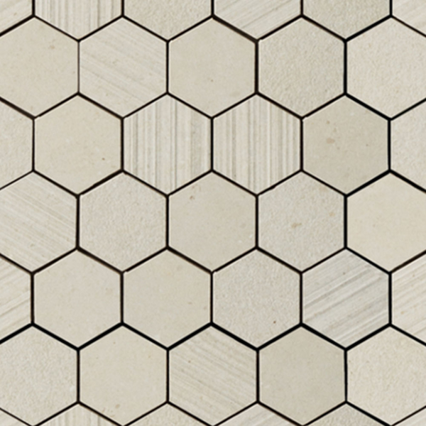 Picture of Eleganza Tiles - Silver Grain Hexagon Mosaic Beige
