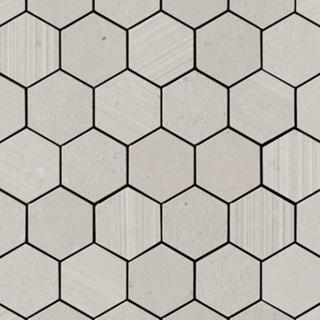 Picture of Eleganza Tiles - Silver Grain Hexagon Mosaic Grey