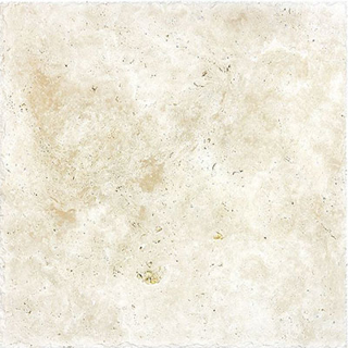 Picture of Anatolia Tile & Stone - Travertine Chiseled & Brushed 16 x 16 Ivory