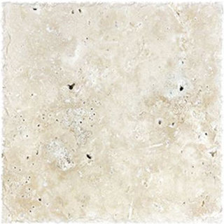 Picture of Anatolia Tile & Stone - Travertine Chiseled & Brushed 8 x 8 Ivory