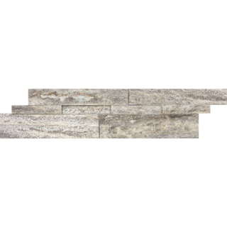 Picture of Anatolia Tile & Stone - Cubic Wall Panels Silver Ash Veincut Travertine