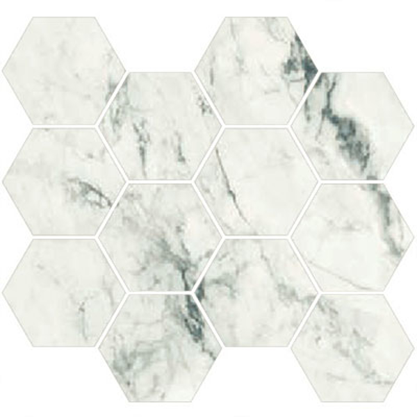 Picture of Del Conca - Nature Hexagon Mosaic Statuario Bianco