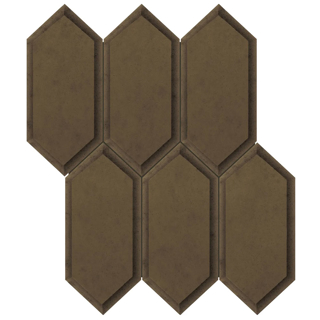 Picture of Anatolia Tile & Stone - Obsidian Hexagon Antique Bronze