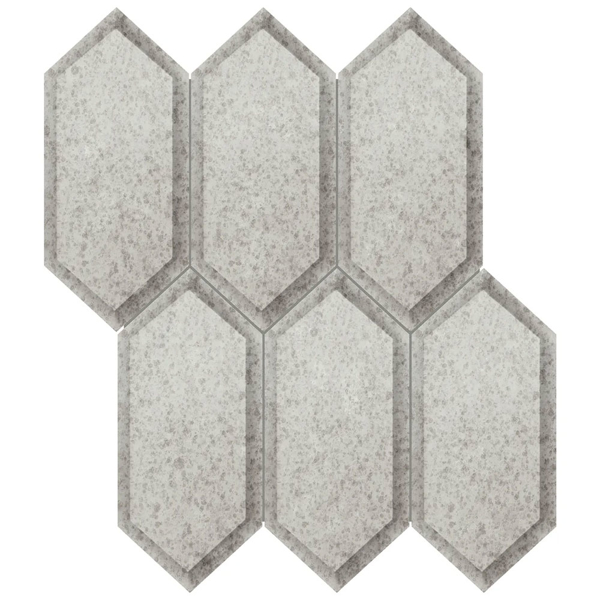 Picture of Anatolia Tile & Stone - Obsidian Hexagon Antique Silver