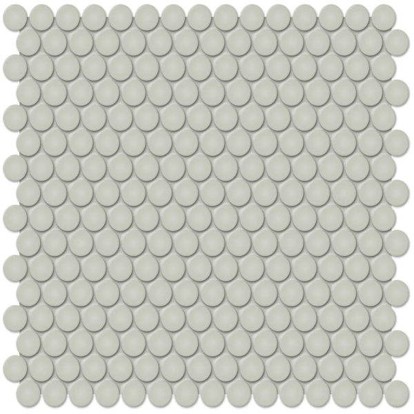 Picture of Anatolia Tile & Stone - Soho Penny Round Mosaic Soft Sage Matte
