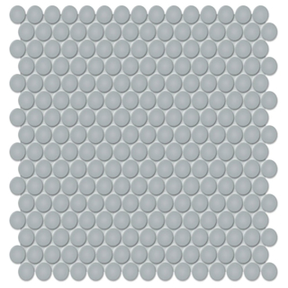Picture of Anatolia Tile & Stone - Soho Penny Round Mosaic Cloud Blue Matte