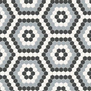 Picture of Anatolia Tile & Stone - Soho Hexagon Pattern Dawn Blend
