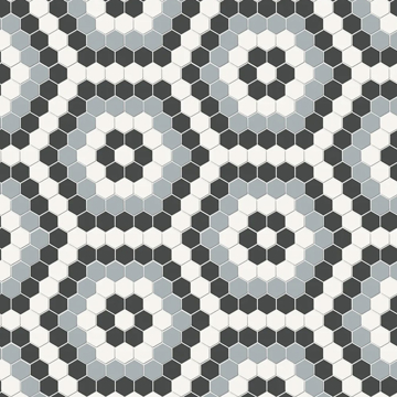 Picture of Anatolia Tile & Stone - Soho Hexagon Pattern Dawn Blend