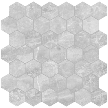 Picture of Anatolia Tile & Stone - Plata Hexagon Mosaic Perla Grigia Matte