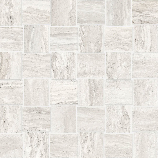 Picture of Anatolia Tile & Stone - Precept Basketweave Mosaic Ivory
