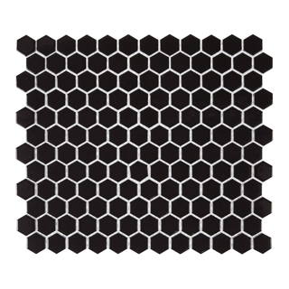 Picture of Lungarno - Carrollton 1 inch Hexagon Mosaic Charcoal