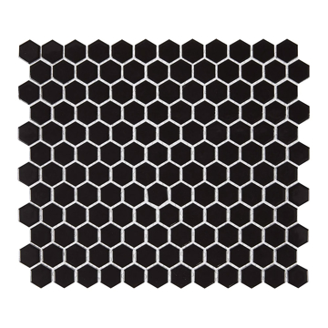Picture of Lungarno - Carrollton 1 inch Hexagon Mosaic Charcoal