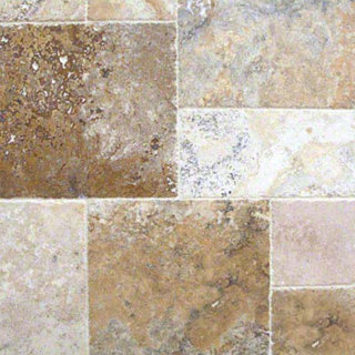 Picture of MS International - Travertine Versailles Honed Unfilled Chiseled Porcini Chiseled
