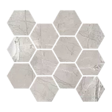 Picture of Milestone - Absolute Mosaic Hexagon Light Grey