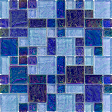 Picture of Aqua Art - Iridescent Mosaic Blue Blend