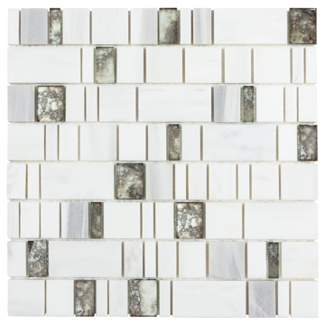 Picture of Anthology Tile - Dazzle Bravado Mosaic Bravado Silver