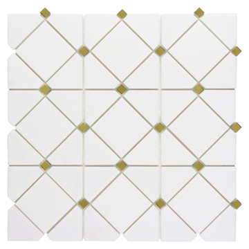 Picture of Anthology Tile - Dazzle Limelight Mosaic Limelight Gold