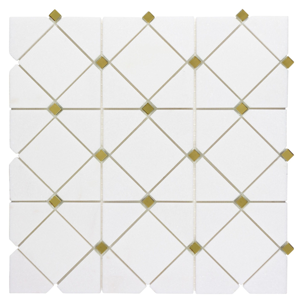 Picture of Anthology Tile - Dazzle Limelight Mosaic Limelight Gold