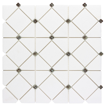 Picture of Anthology Tile - Dazzle Limelight Mosaic Limelight Silver