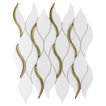 Picture of Anthology Tile - Dazzle Symmetry Mosaic Symmetry Gold